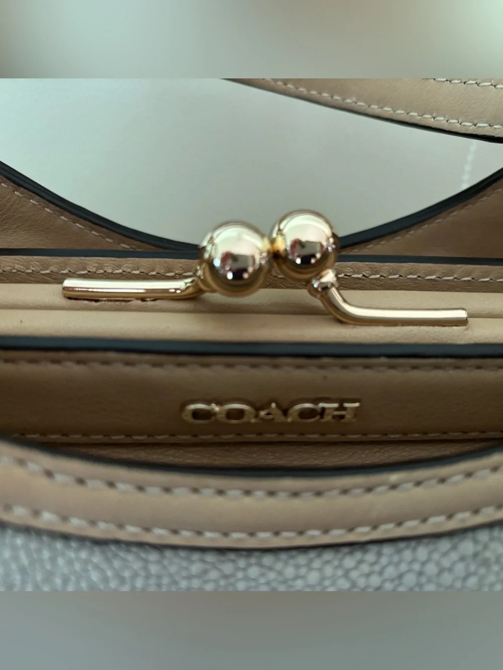 COACH Madison Pinnacle Caroline Satchel in Embossed Texture Leather and Sued